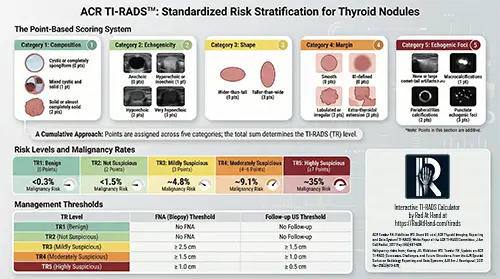 tirads infographics thyroid nodule risk stratification thumbnail